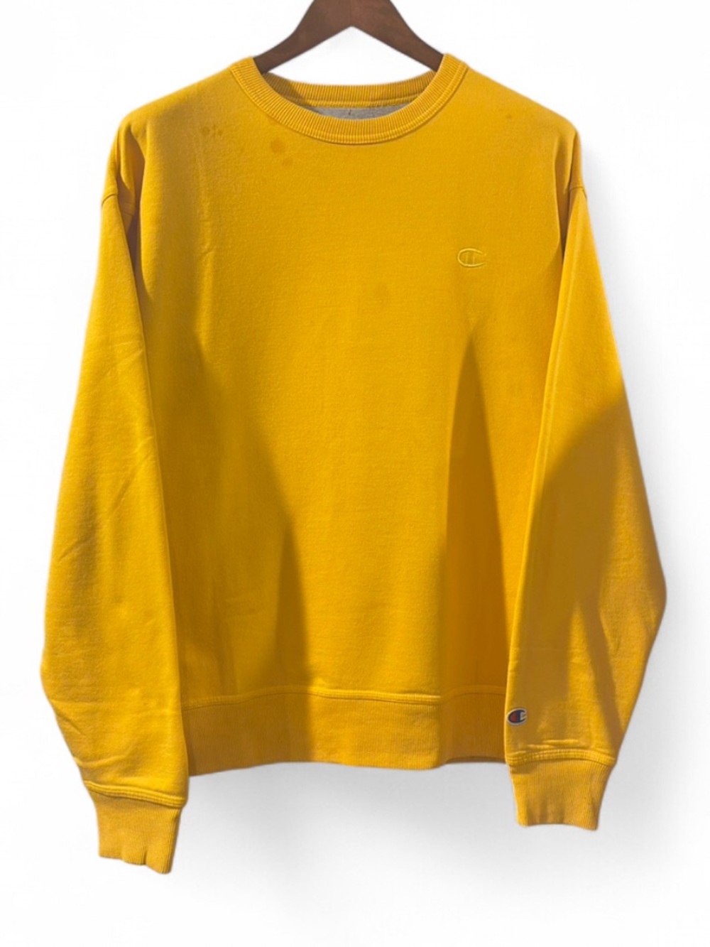 Champion Golden Yellow Crewneck Sweatshirt Size Men’s Large